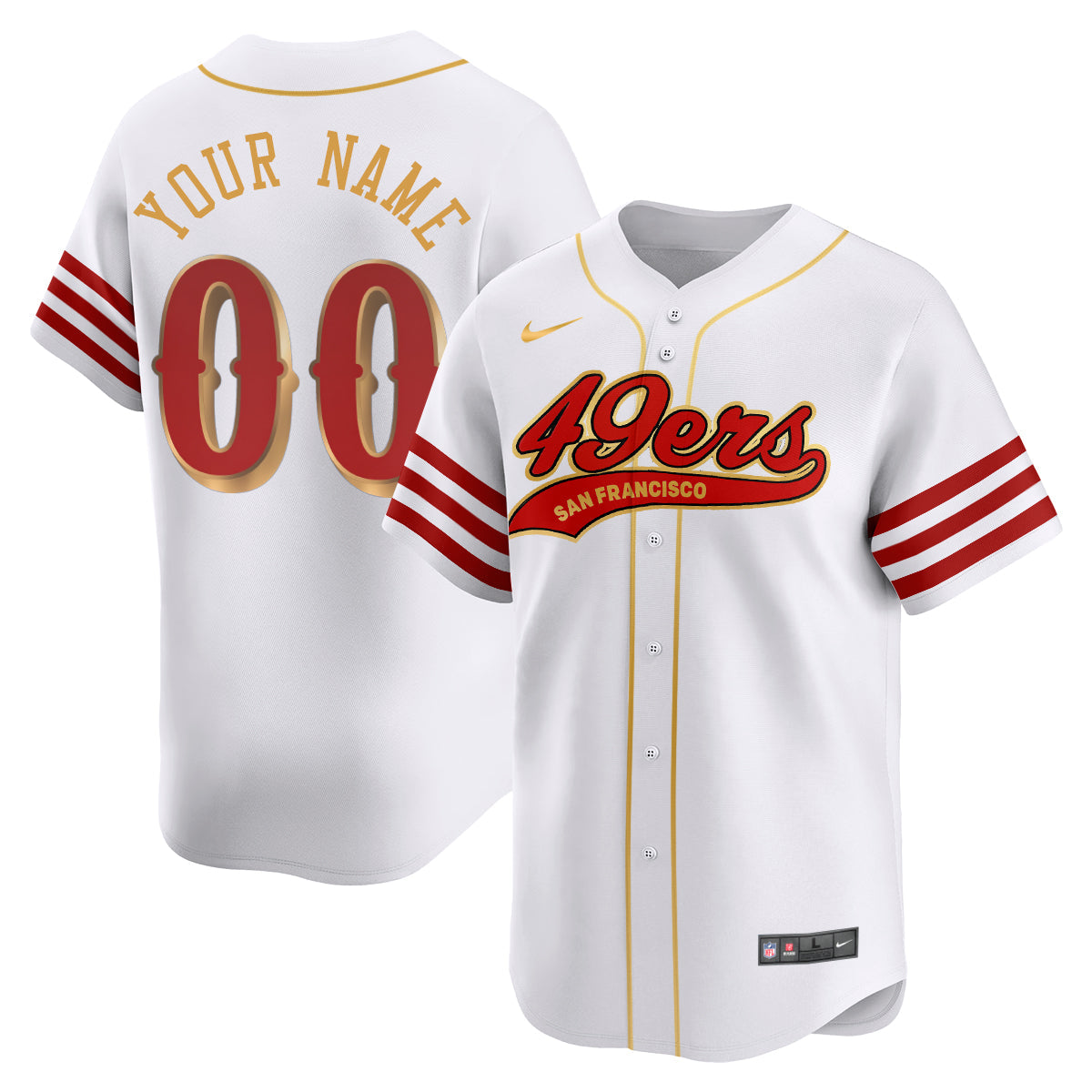 SF Rivalry Series Baseball Custom Jersey - All Stitched