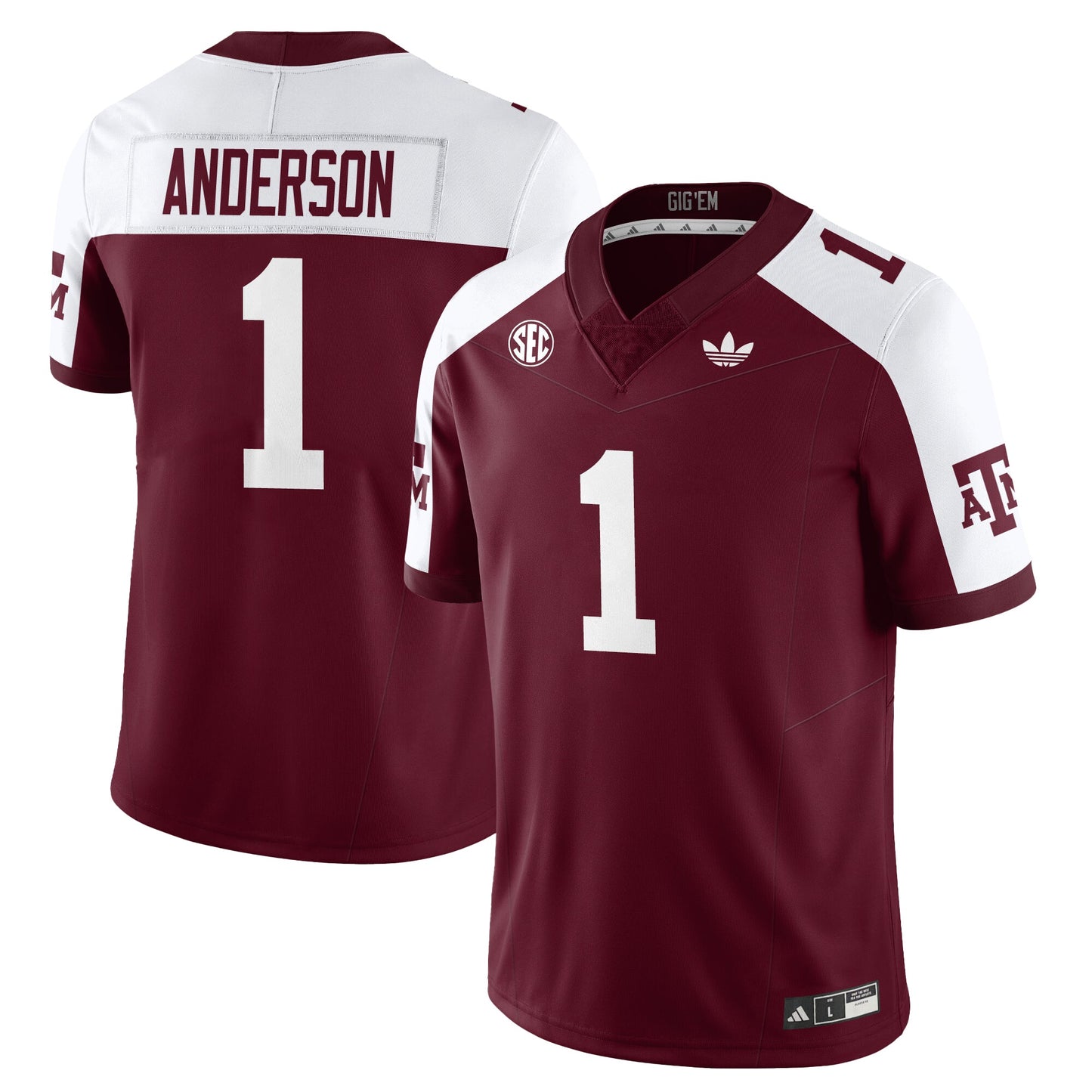 Texas A&M Aggies Football 1975 Throwback Jersey - All Stitched