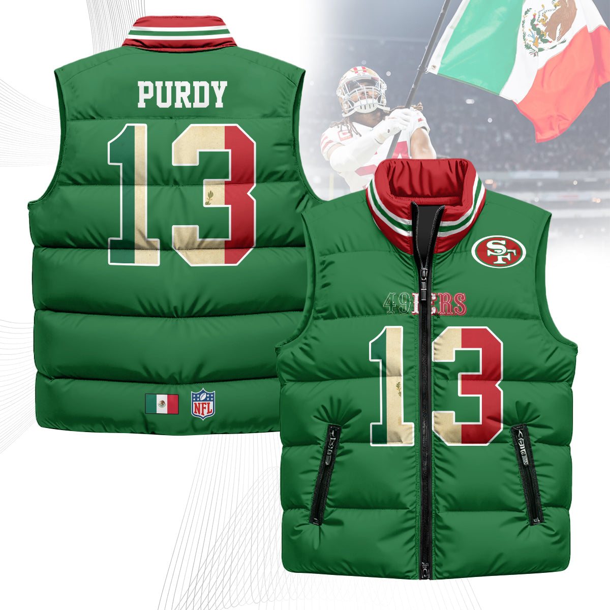 SF Mexico Puffer Vest