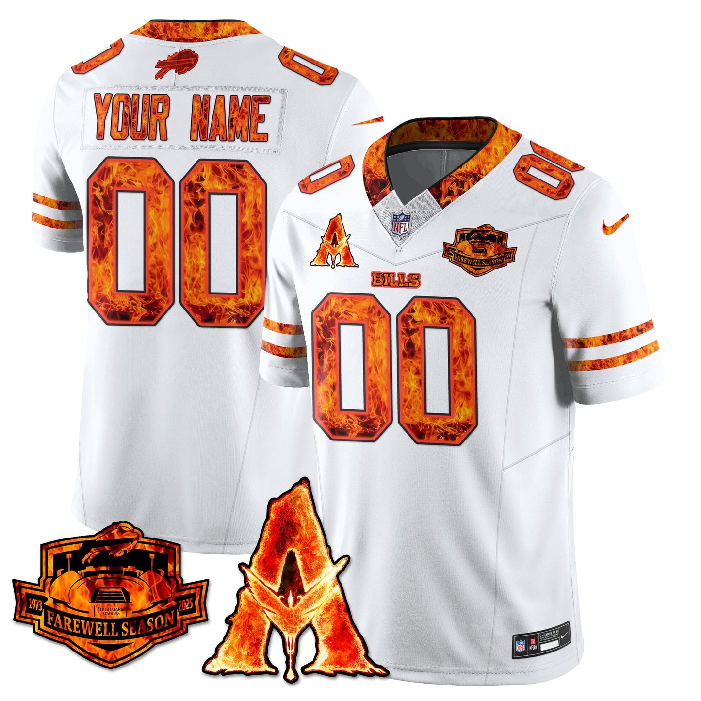 BUF x Avatar 3 Fire and Ash Jersey - Stitched