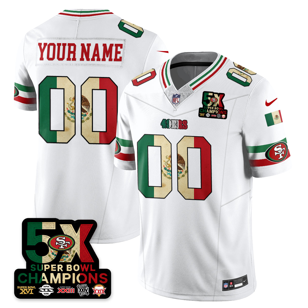 SF Mexico Vapor Limited Jersey - All Stitched