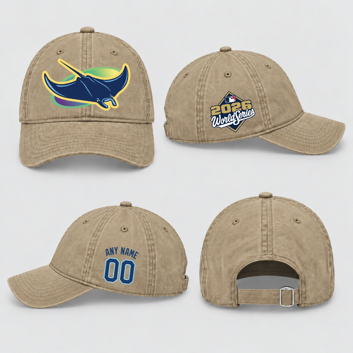 TBR American League Champions Personalized Wash Hat - Printed V2