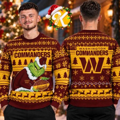 Washington Commanders Christmas Gift Ugly Sweater - Printed V3