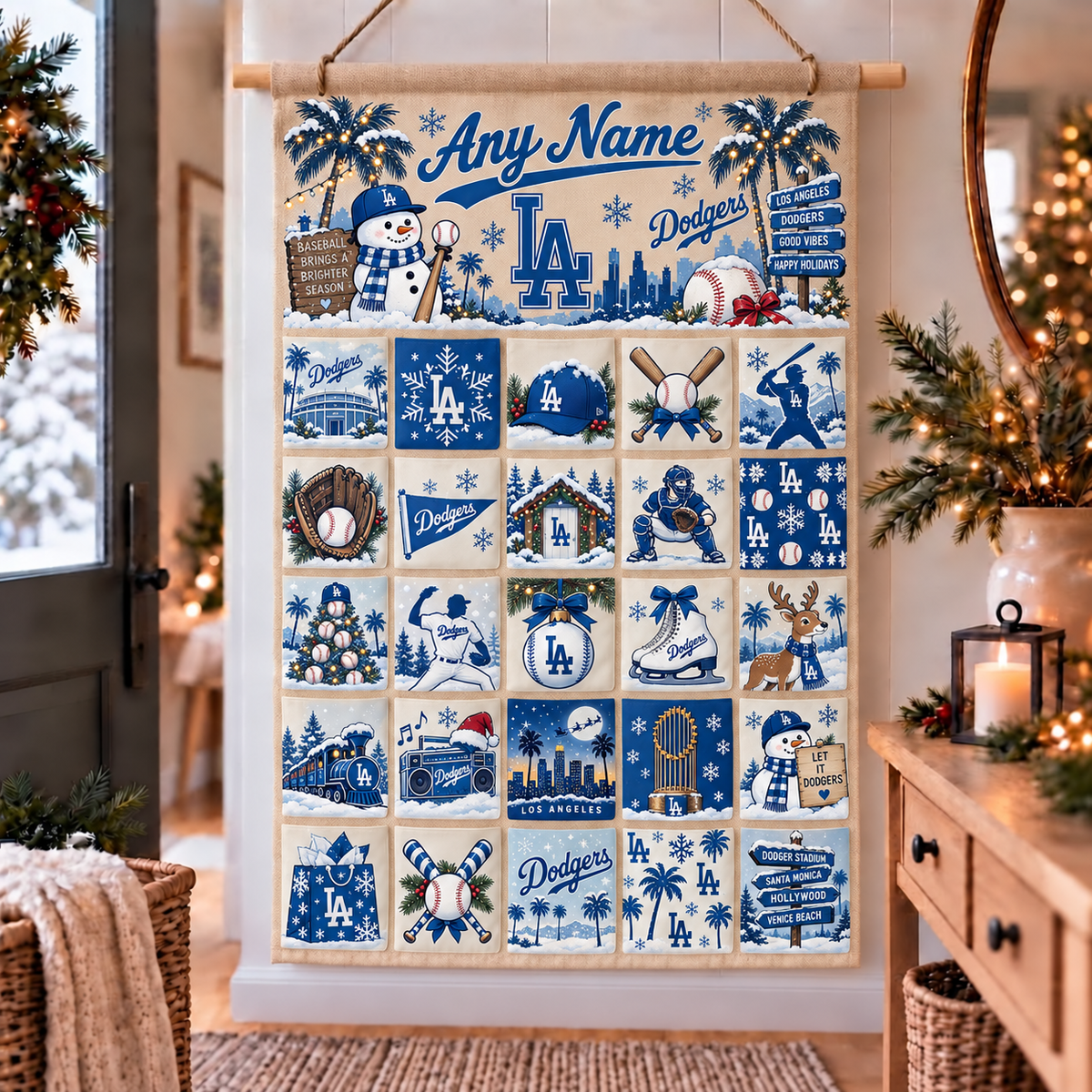 LAD Christmas Custom Wall Advent Calendar - Printed V4