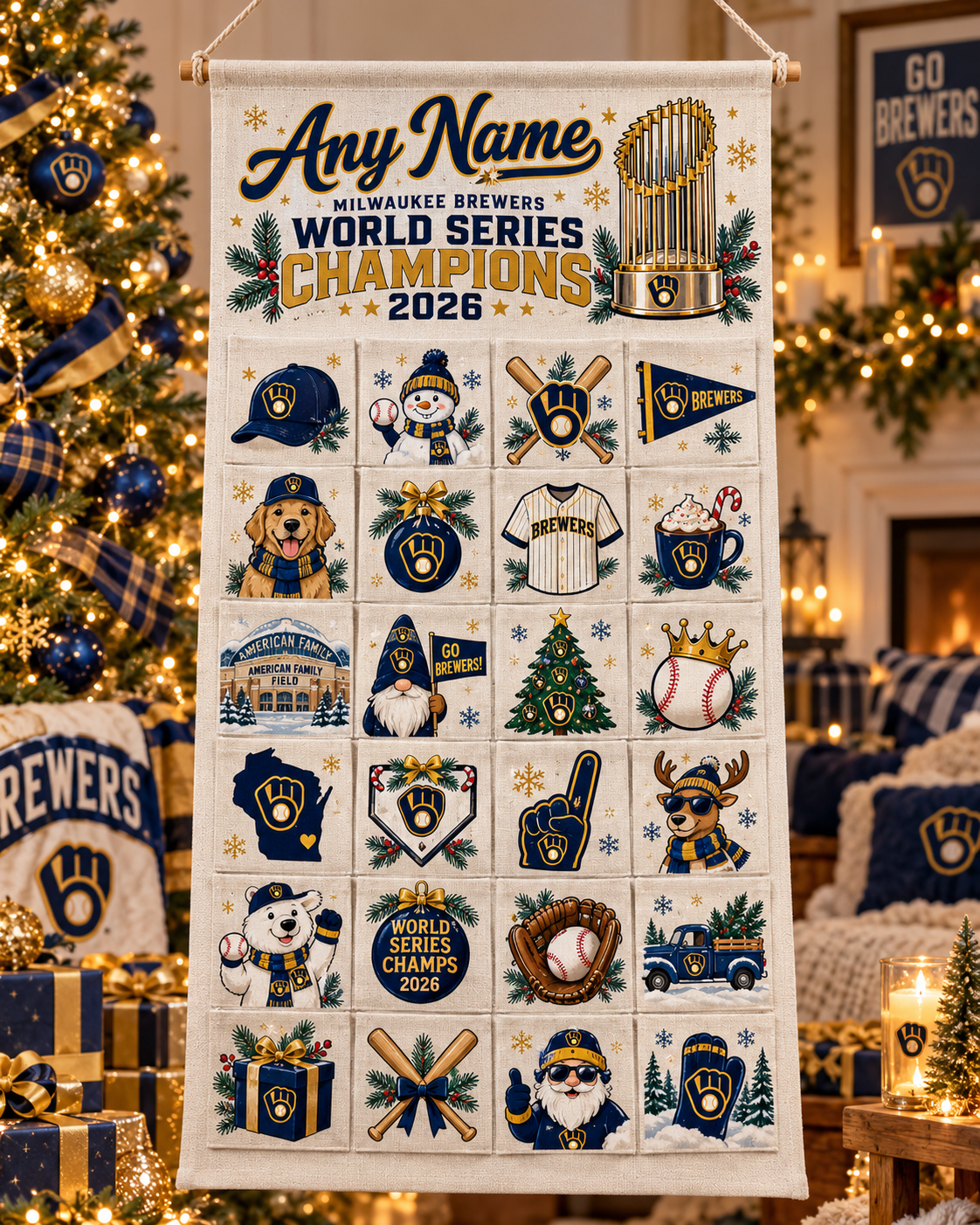 MIL 2026 WS Champions Custom Wall Advent Calendar - Printed