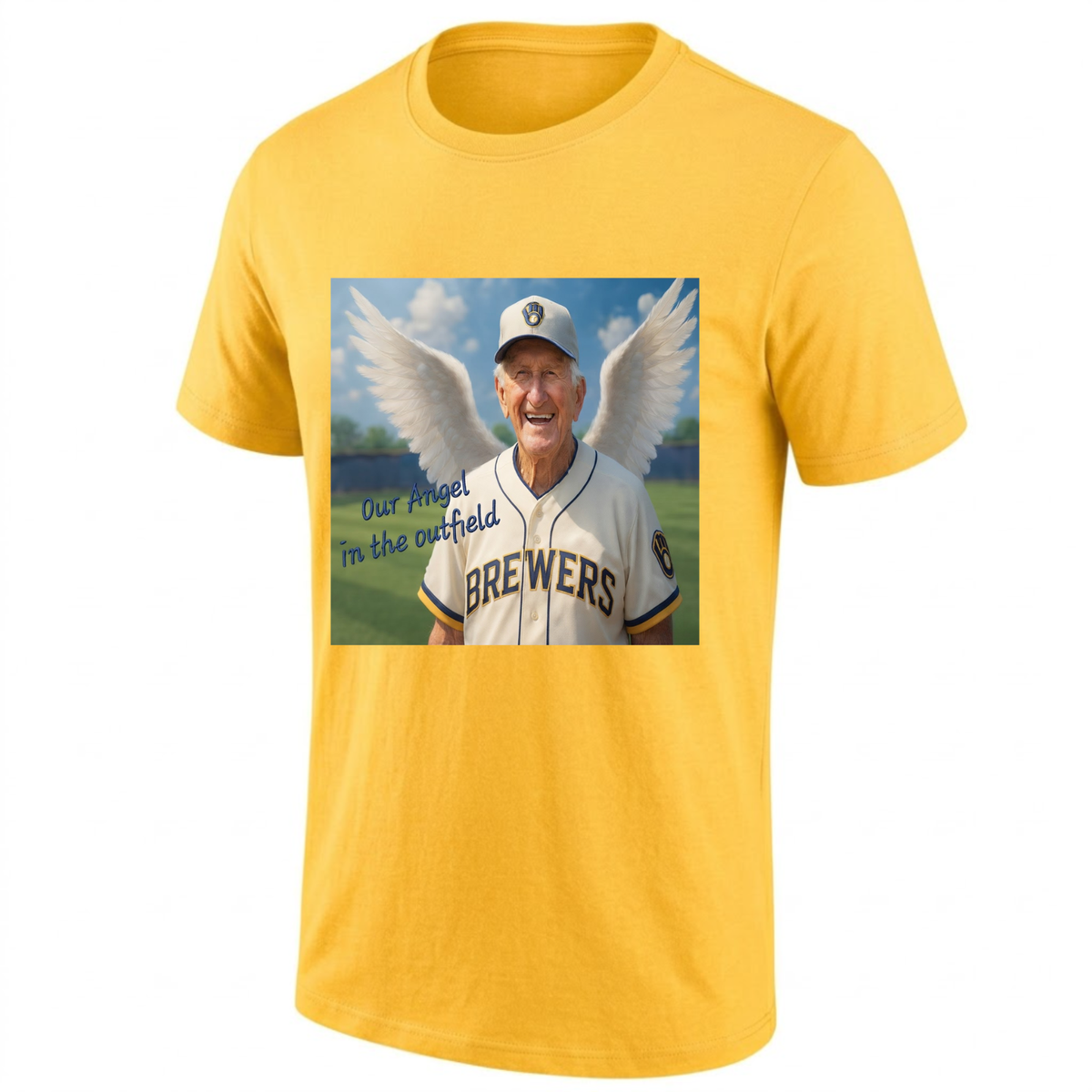 MIL Our Angel Bob Uecker One Side T-Shirt - Printed