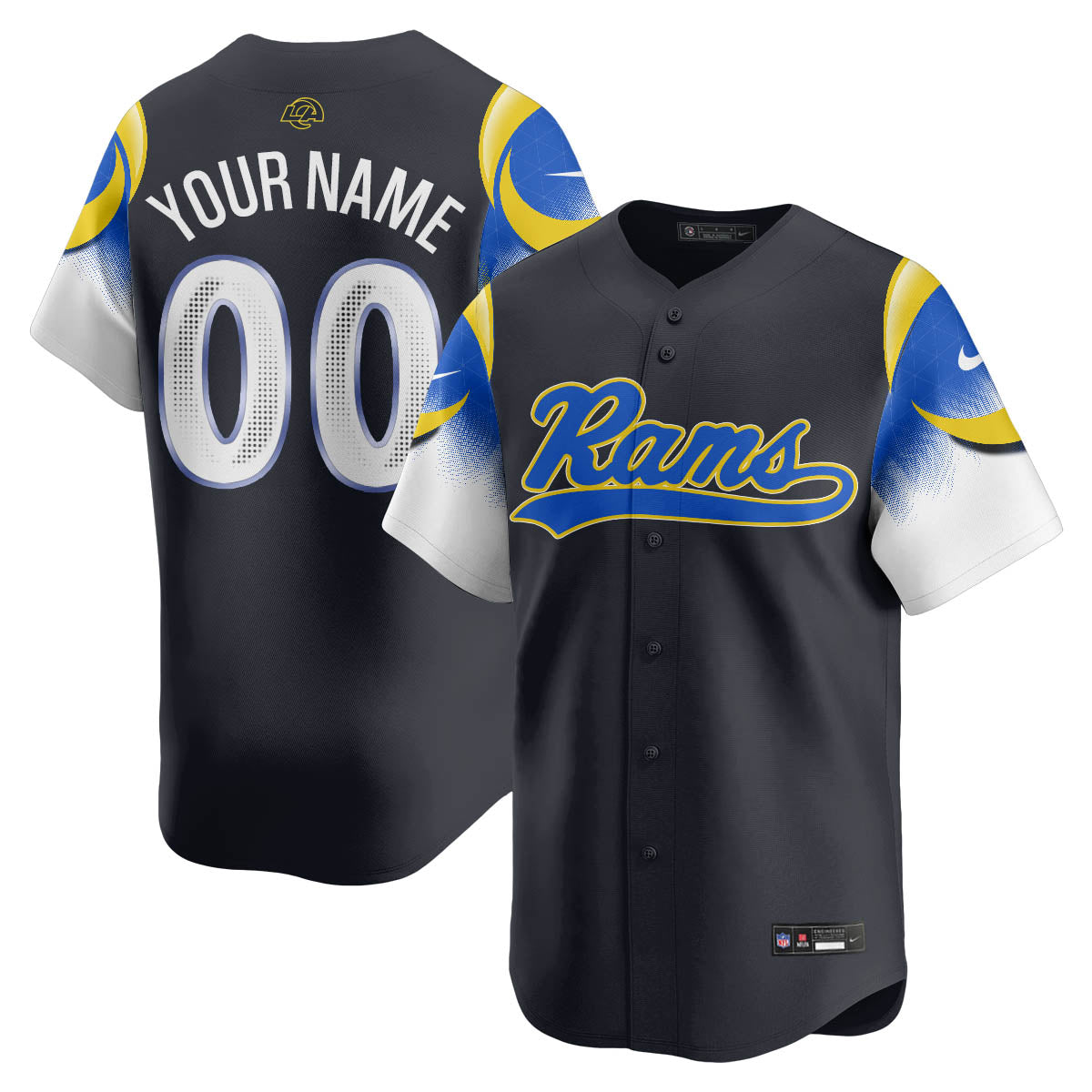 LAR Rivalry Series Baseball Custom Jersey - All Stitched