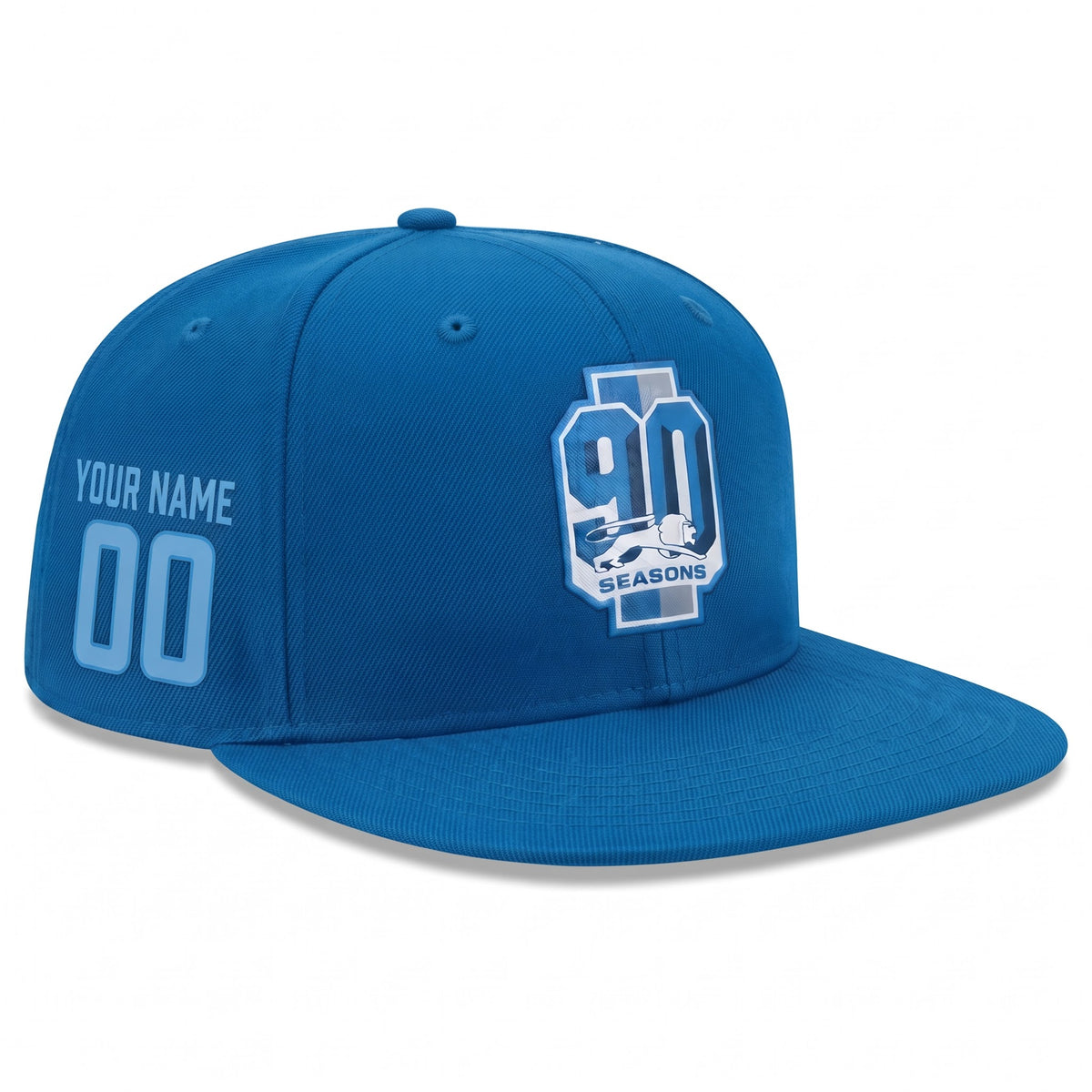DET 90 Seasons Patch Personalized Snapback Cap - Printed