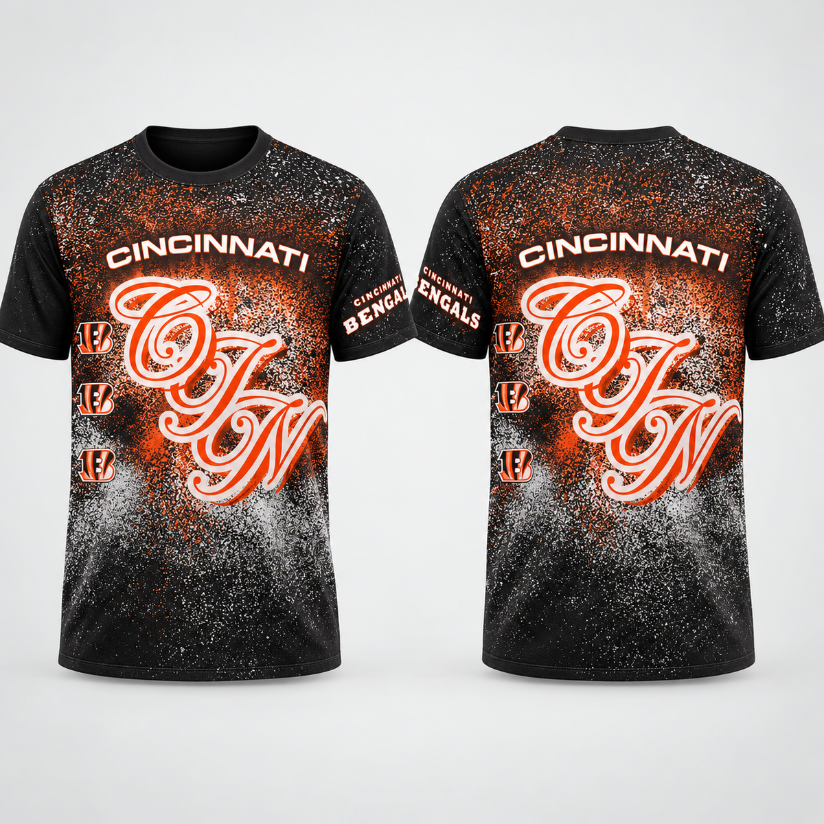 CIN Jumbo Print 3D T-Shirt - Printed