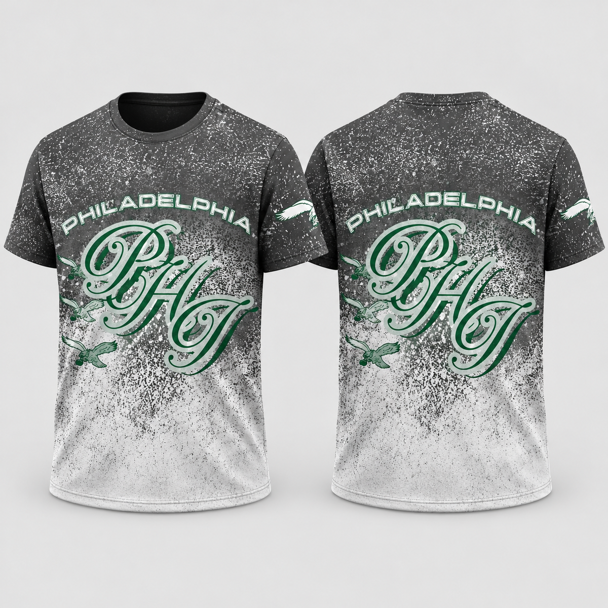 PHI Jumbo Print 3D T-Shirt - Printed
