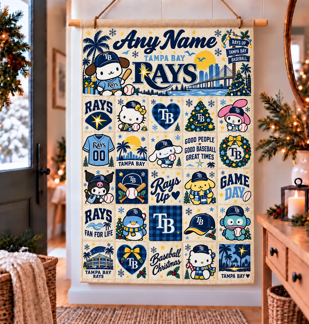 TBR x Santorini Friends Custom Wall Advent Calendar - Printed