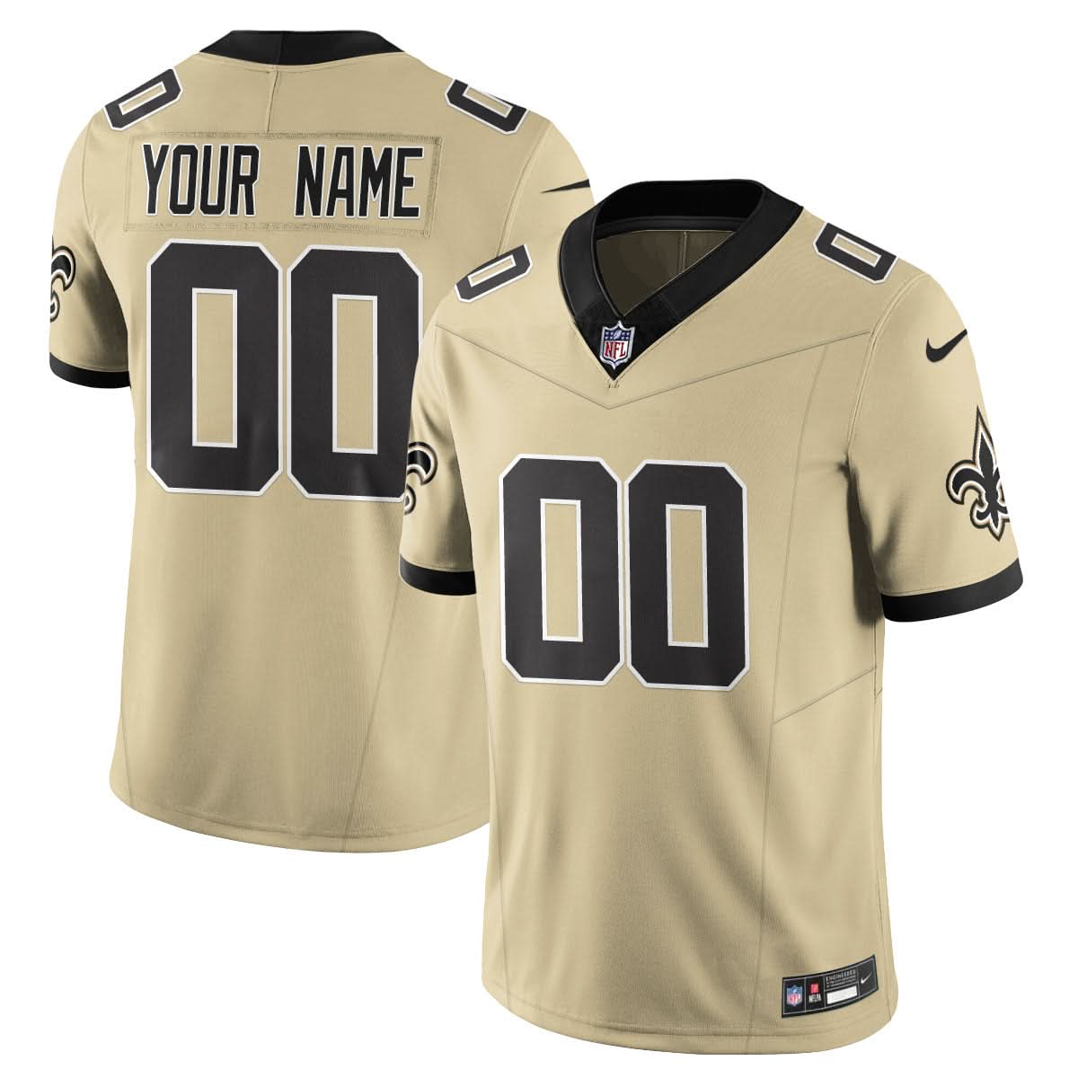 NOS Golds Alternate Vapor Limited Custom Jersey - All Stitched