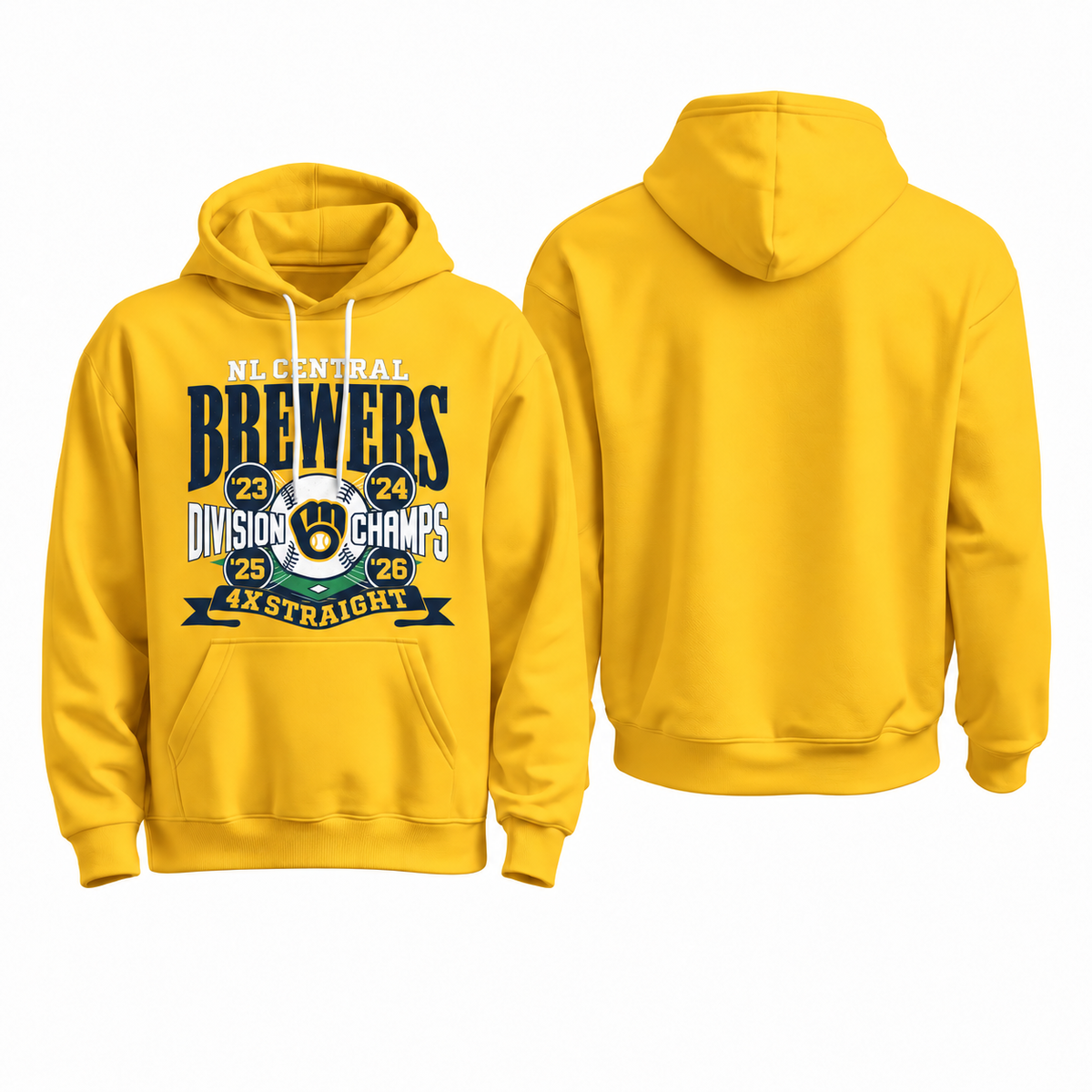MIL 4X Straight Division Champs Fleece Hoodie - Printed