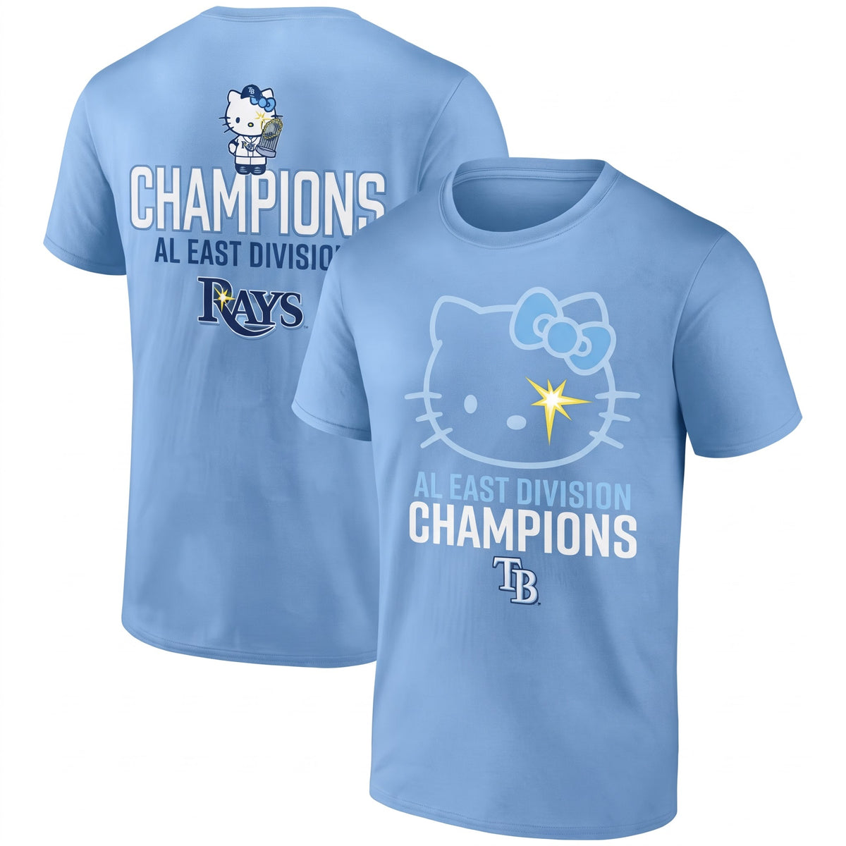 TB x Meow KT AL East Division Champions Two Sides T-Shirt - Printed V4