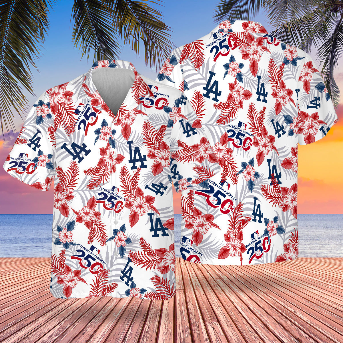 LAD Special Semiquincentennial Hawaiian Design Button Shirt
