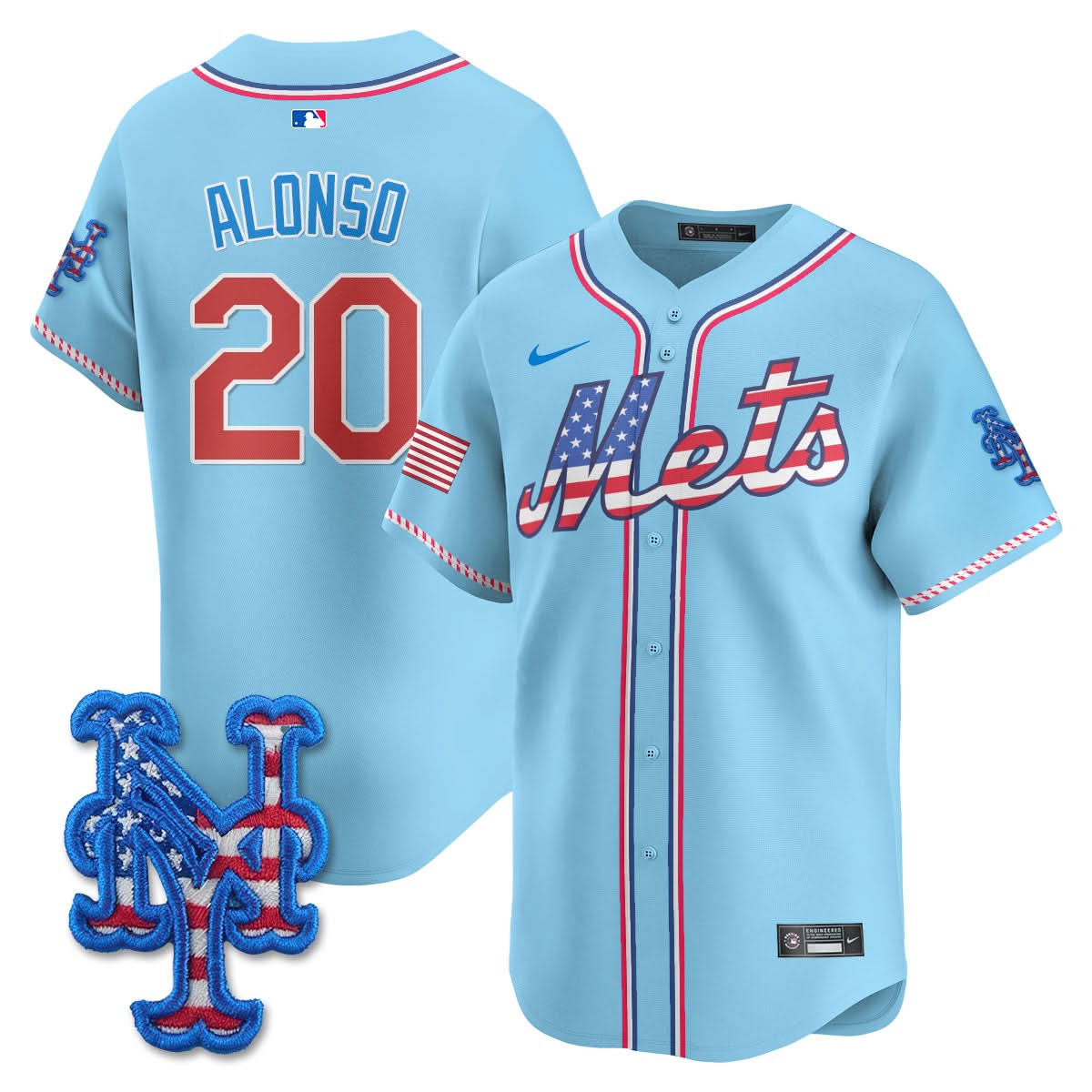 NYM 2025 Fourth of July Jersey - All Stitched