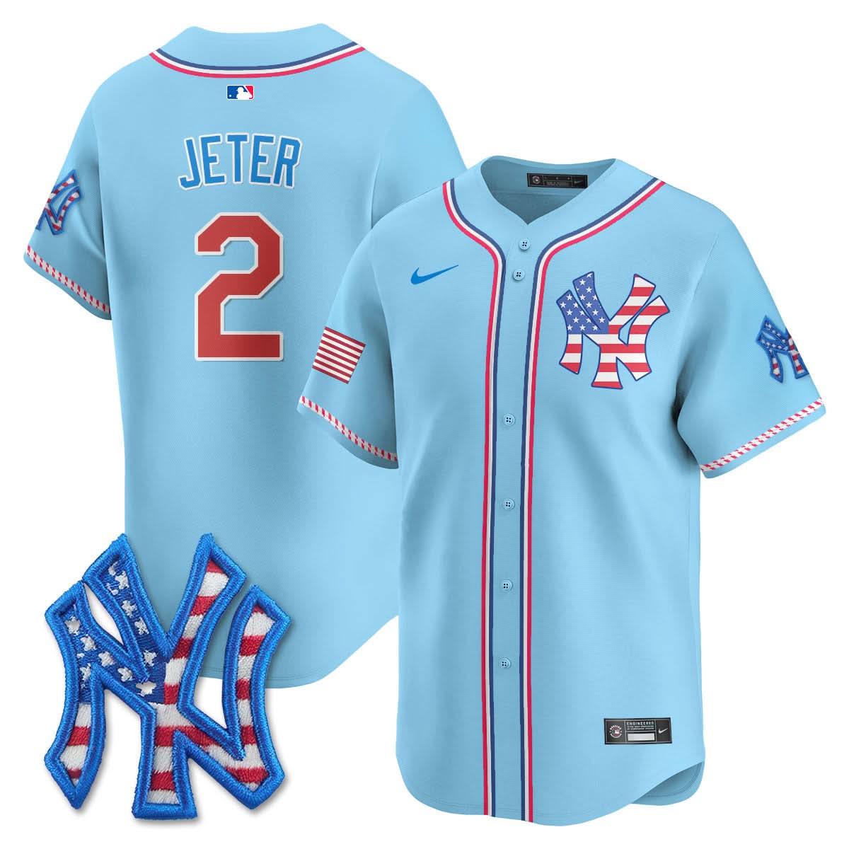 NYY 2025 Fourth of July Jersey - All Stitched