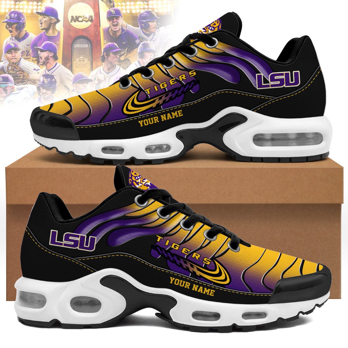 LSU Personalized Air Max Shoes