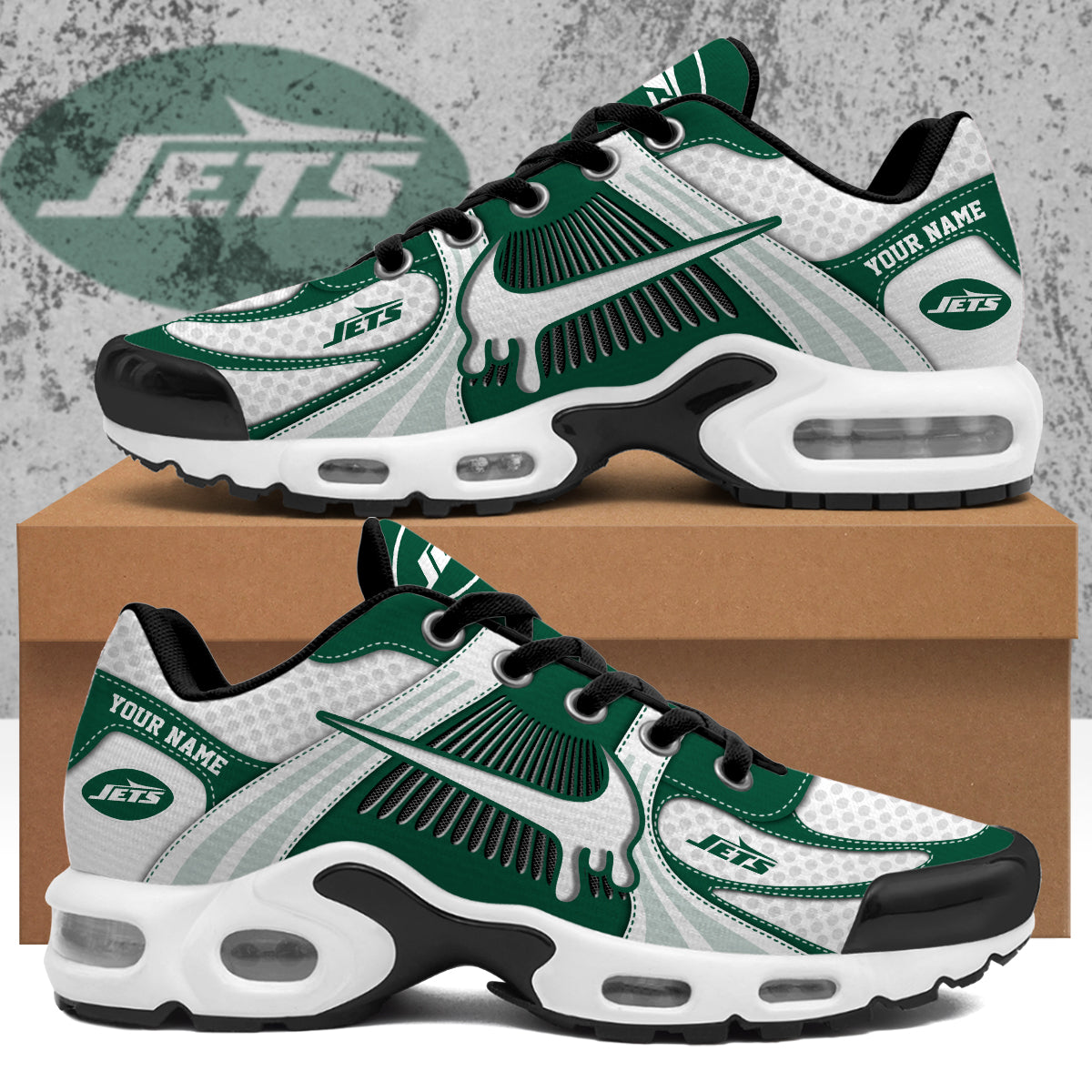 Personalized New York Jets Air Max Plus Shoes