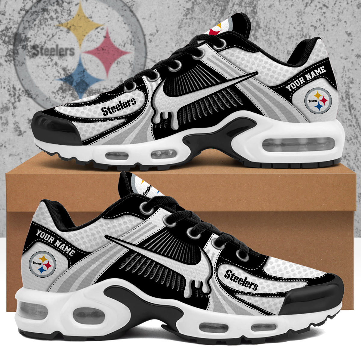 Personalized Pittsburgh Steelers Air Max Plus Shoes