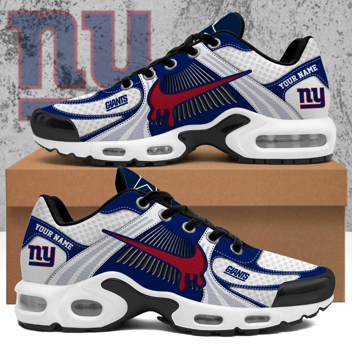 Personalized New York Giants Air Max Plus Shoes