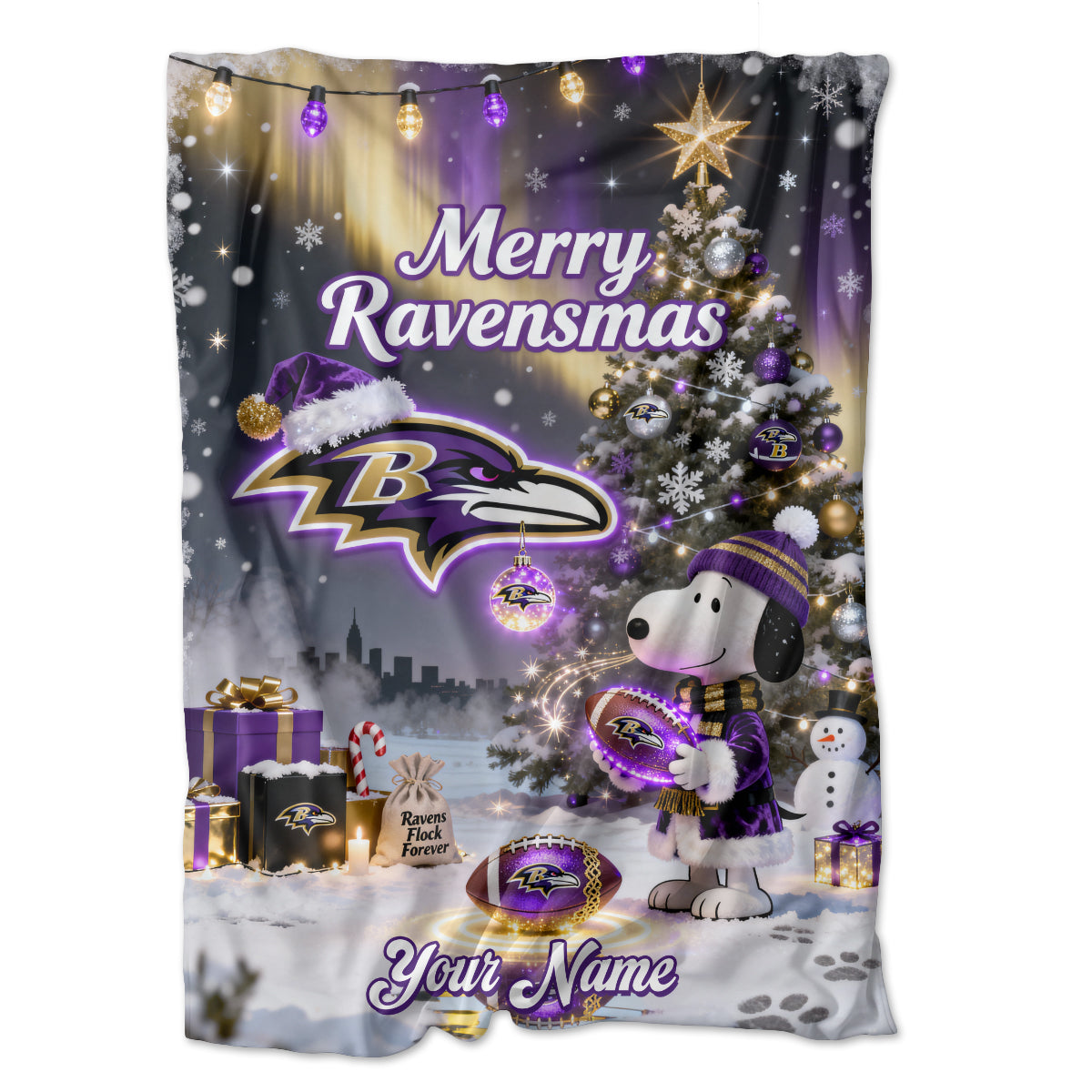 BAL x SNP | Premium Christmas Fleece Blanket & Throw Pillow