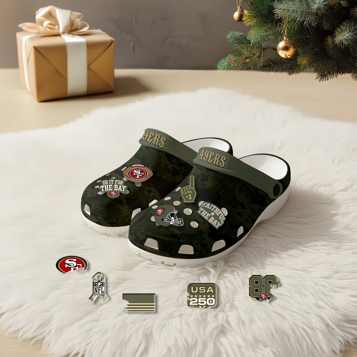 SF Salute To Service 2026 Edition Camo Clogs - Charms Gift Set