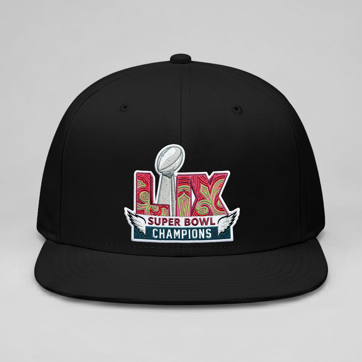 Philadelphia Eagles Champions SB LIX Snapback Cap - Embroidered