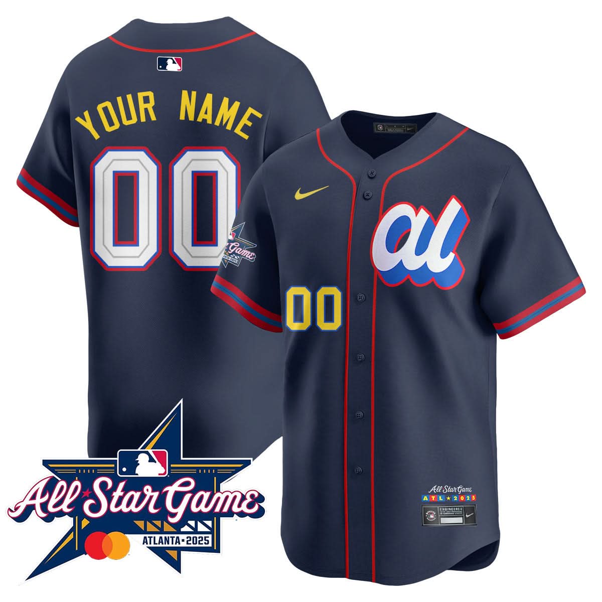 American League 2025 MLB All-Star Custom Jersey - All Stitched