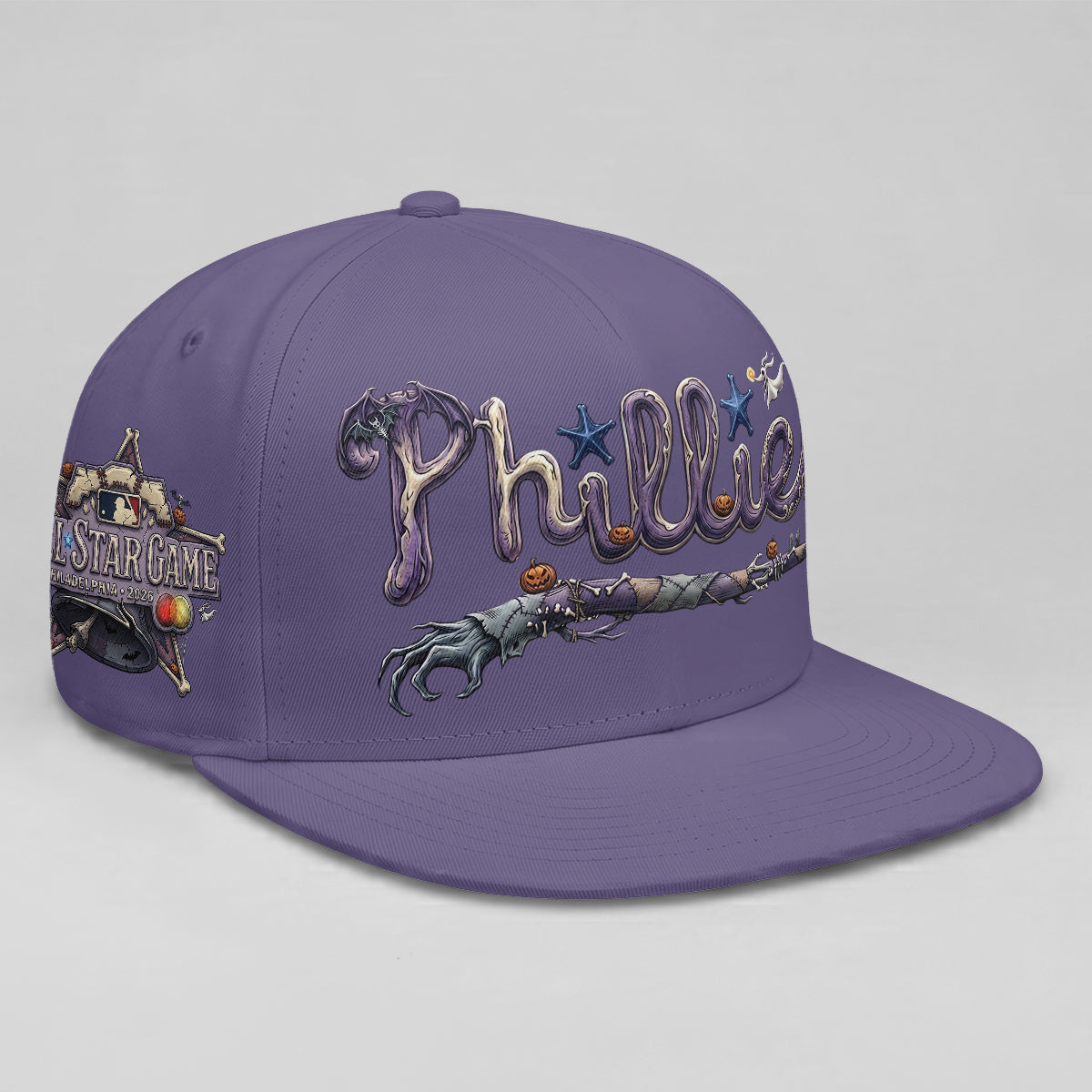 Philadelphia Phillies Nightmare Snapback Personalized Cap - Printed