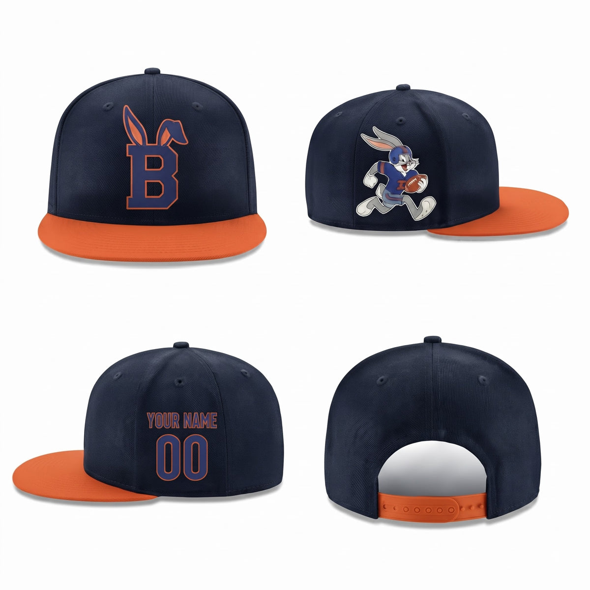 CHI x Bunny Personalized Snapback Cap - Printed