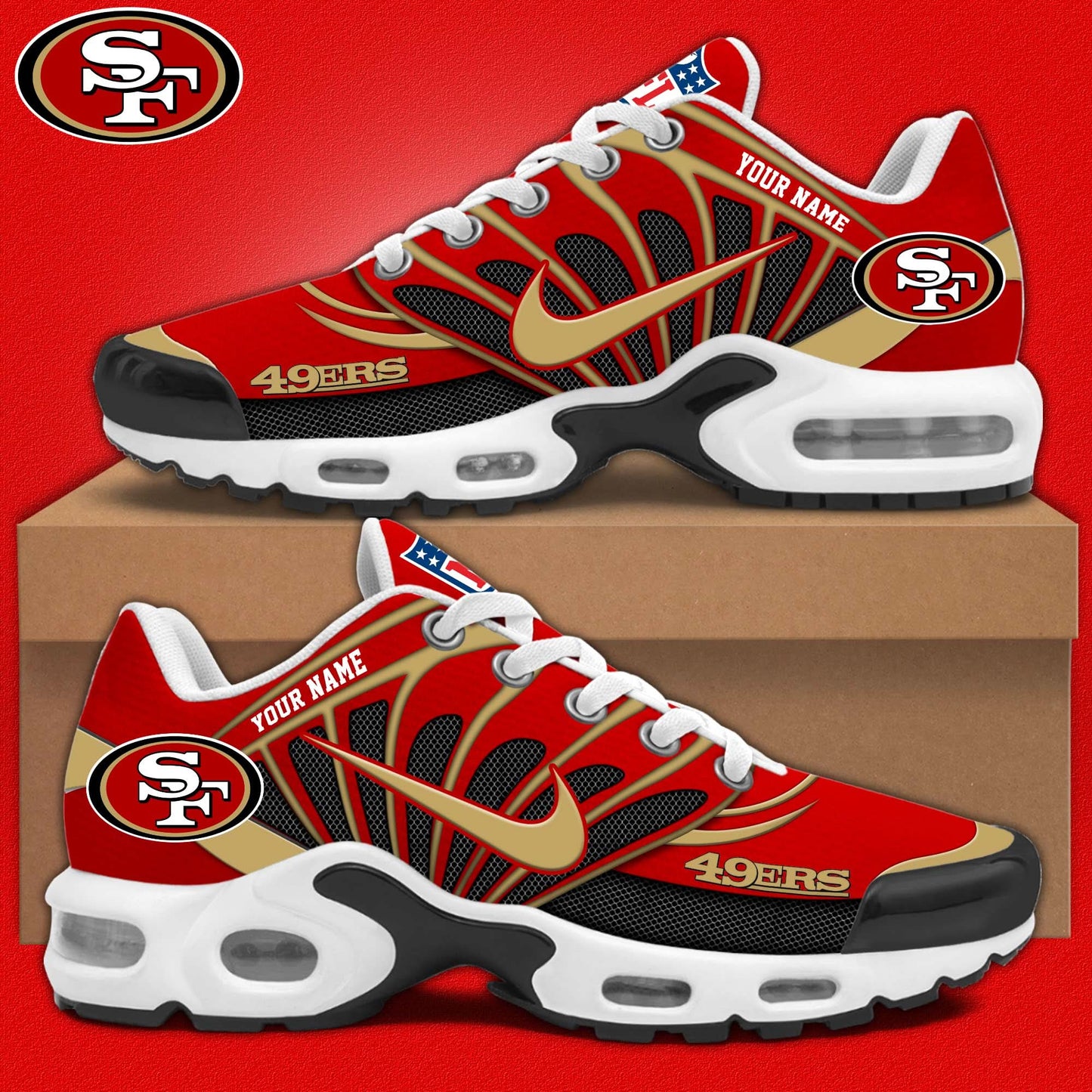 San Francisco 49ers Personalized Shoes Limited Edition