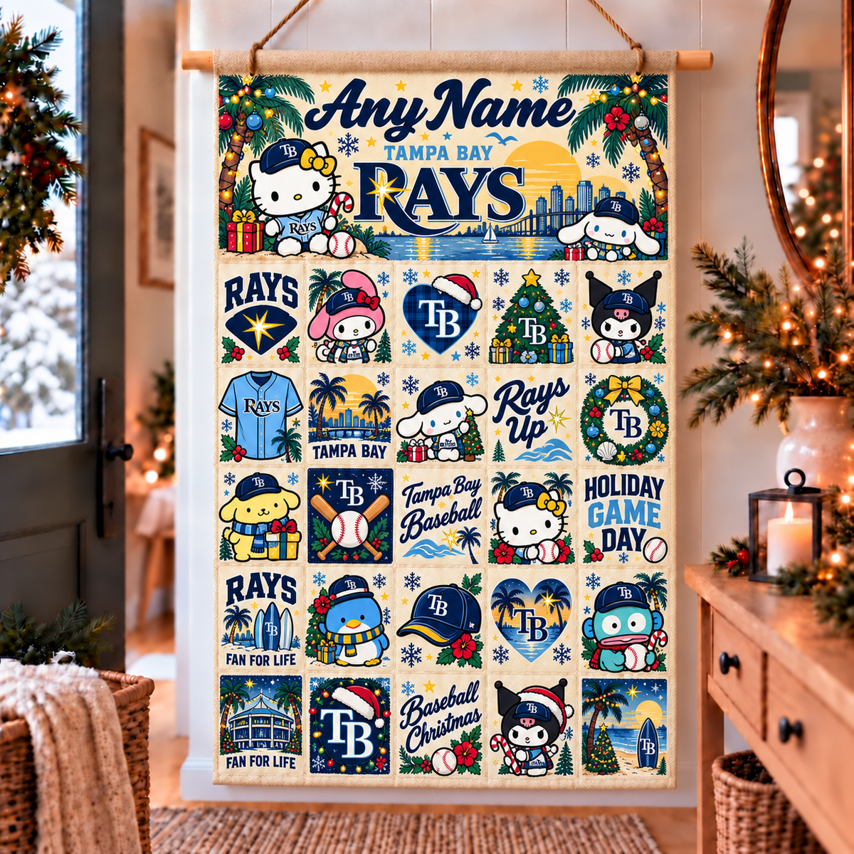 TBR Christmas x Santorini Friends Custom Wall Advent Calendar - Printed