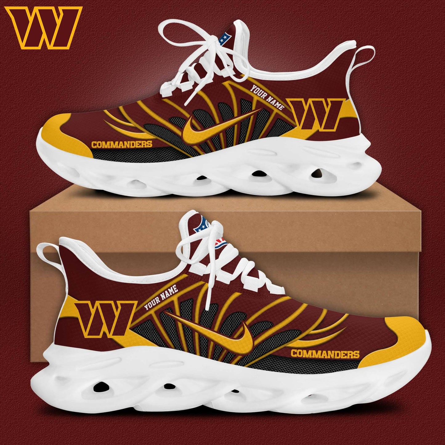 Washington Commanders Customized Premium Max Soul Shoes