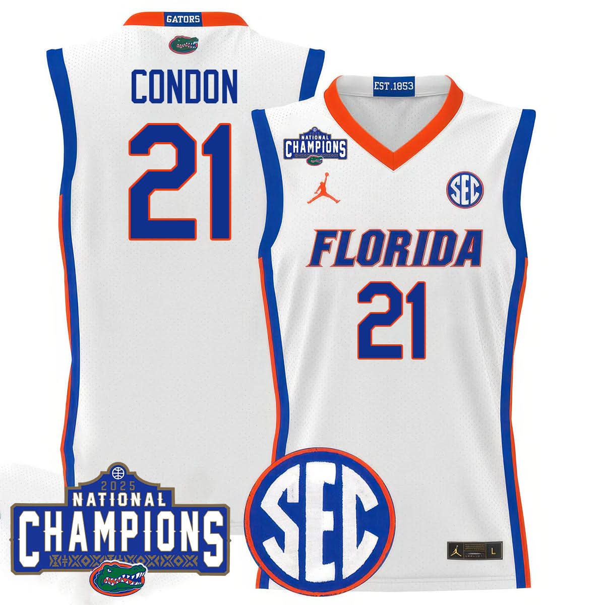 FG 2025 National Champions Basketball Jersey - All Stitched