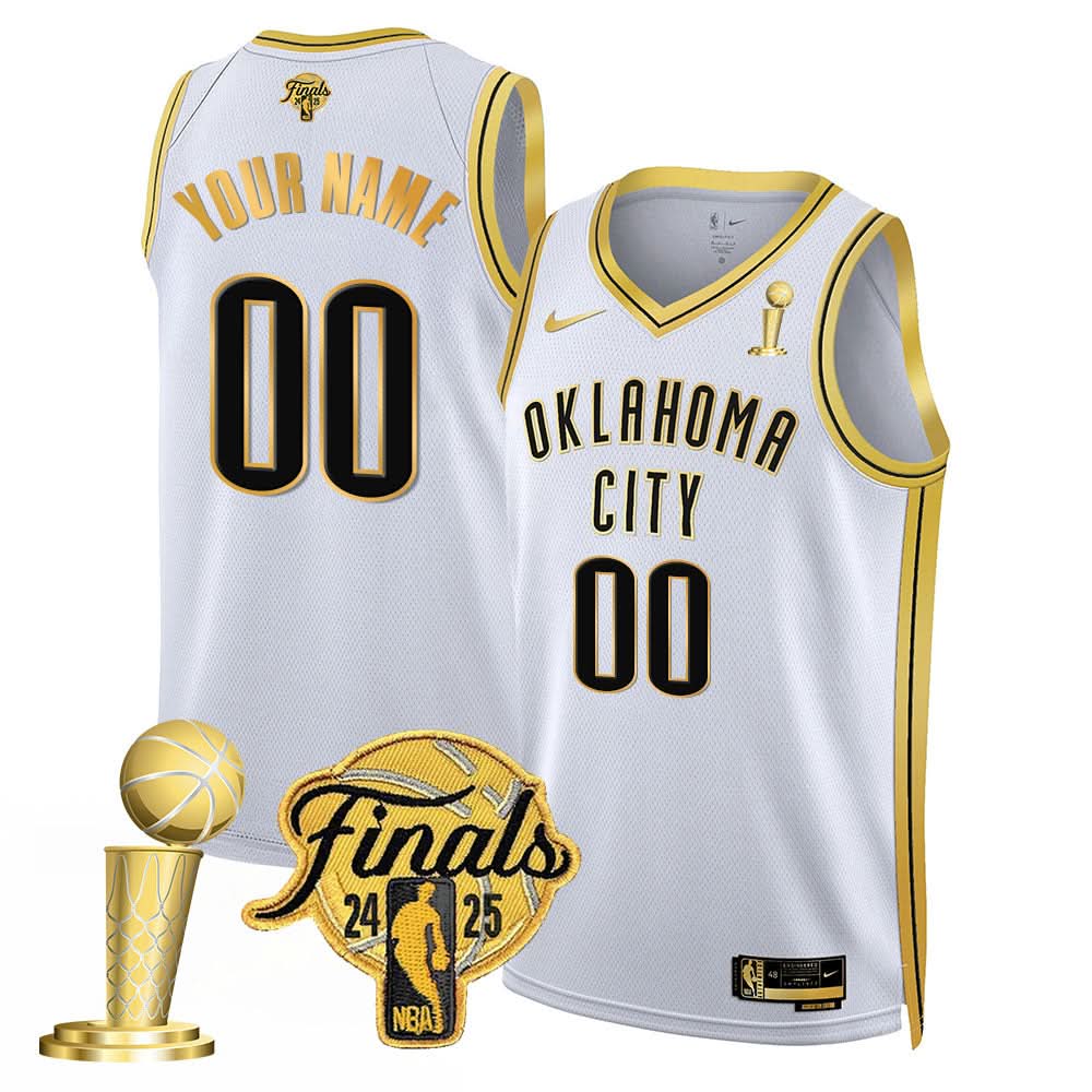 OKC 2024-25 Champions Custom Jersey - All Stitched