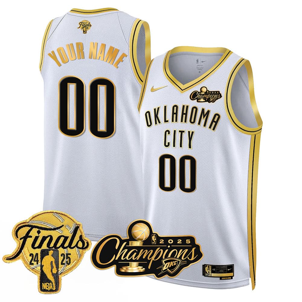 OKC 2025 NBA Champions Custom Jersey - All Stitched