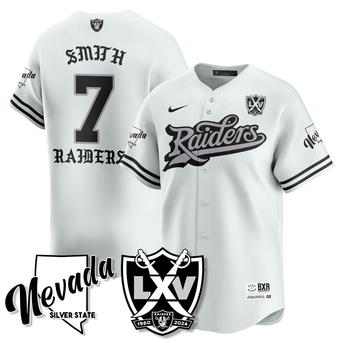 LVR Born x Raised Baseball Jersey - All Stitched