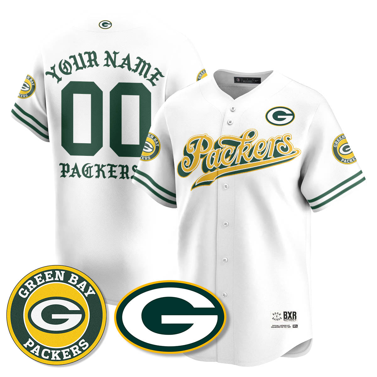 GB Born x Raised Baseball Jersey - All Stitched
