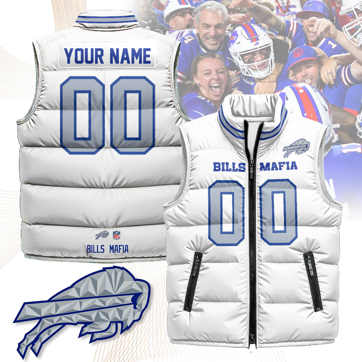 Personalized BB Rivalry Series Puffer Vest