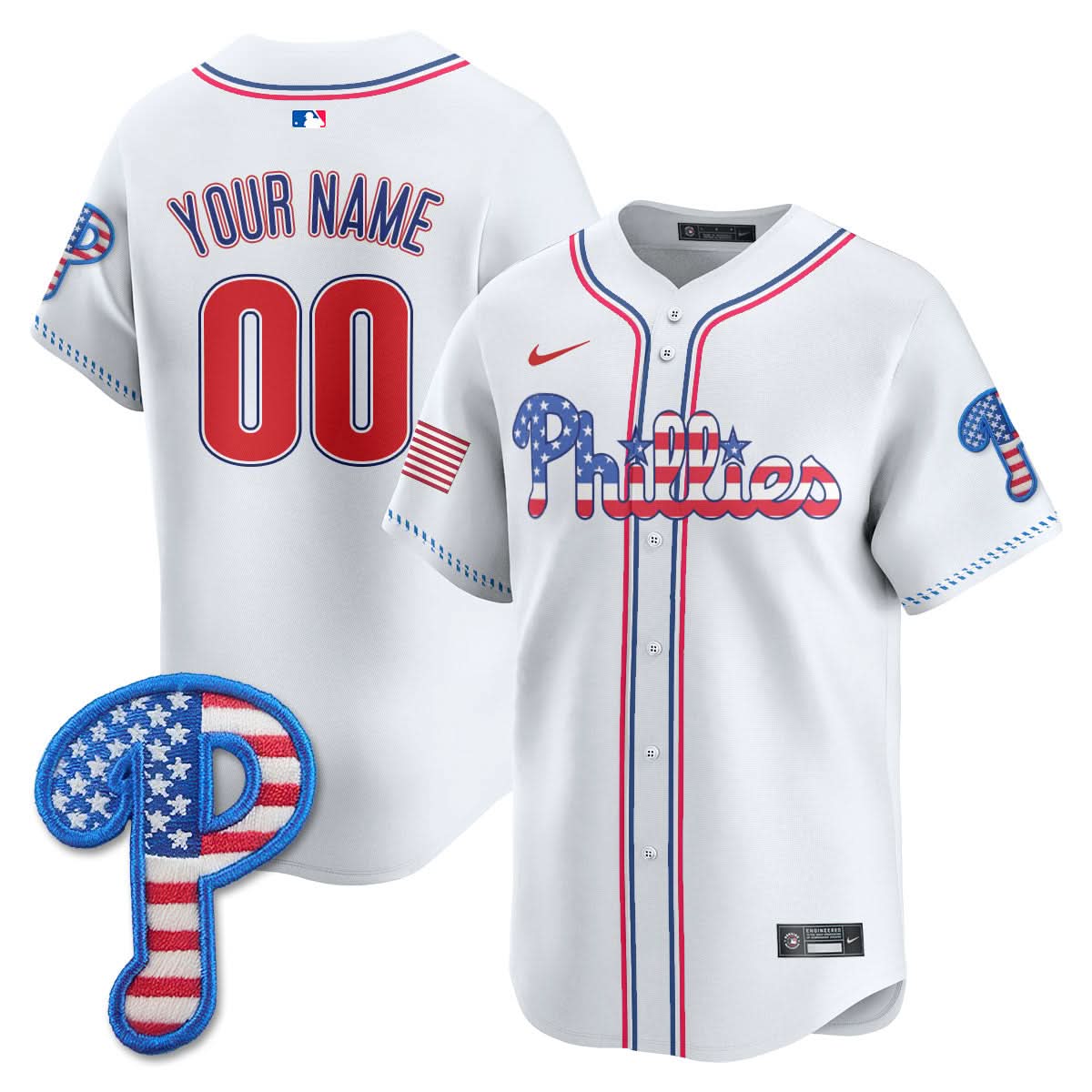 PP 2025 Fourth of July Custom Jersey - All Stitched
