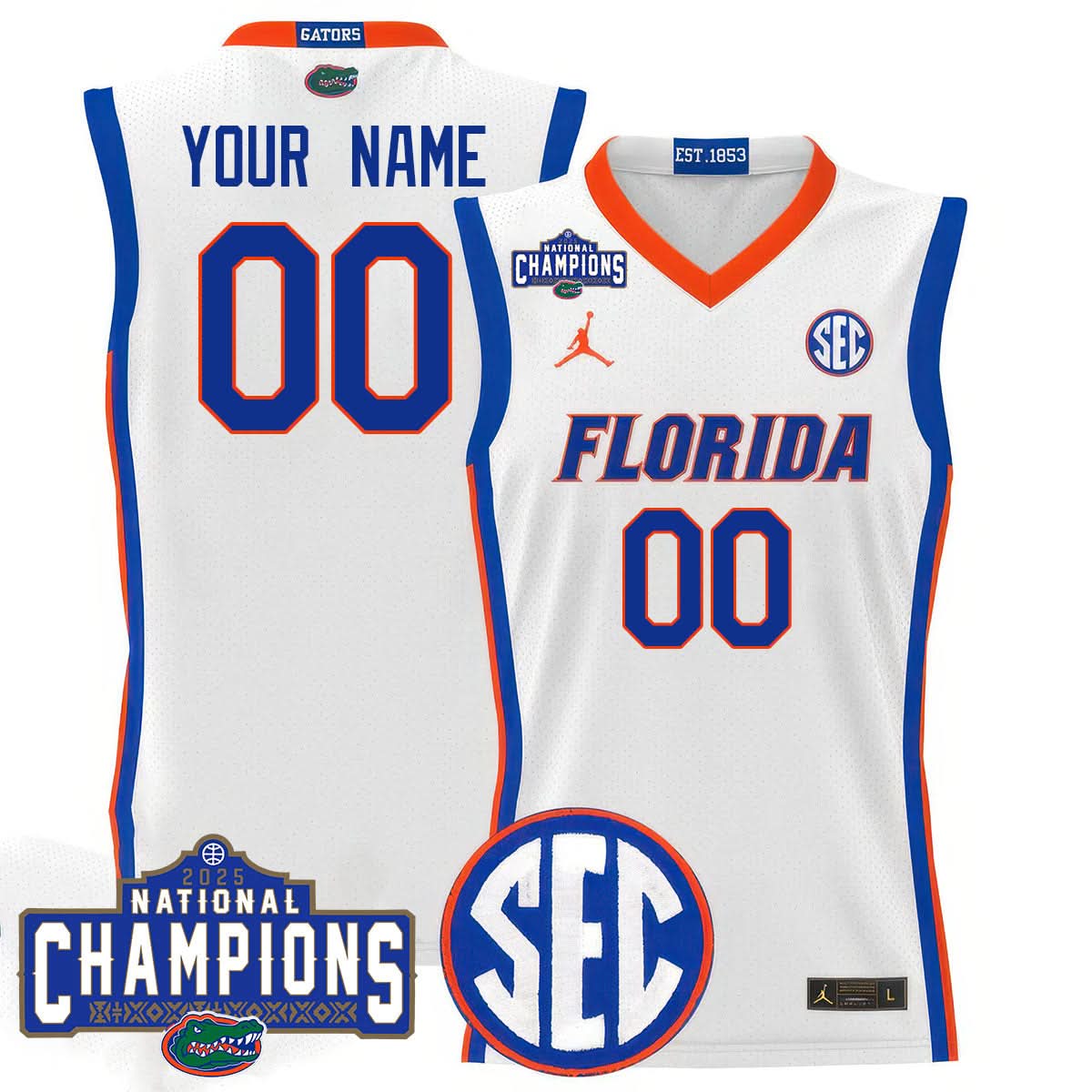 FG 2025 National Champions Basketball Custom Jersey - All Stitched