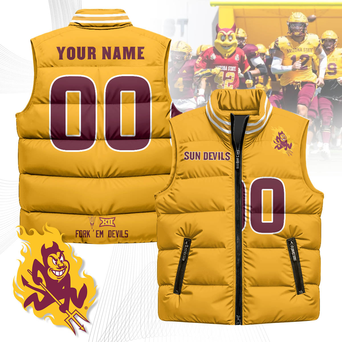Personalized ASSD Unisex Puffer Vest
