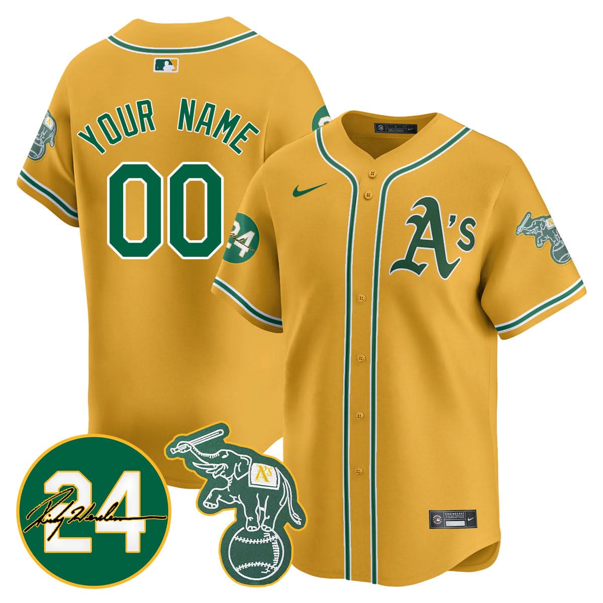 OA 2024 Ricky Henderson Memorial Custom Jersey - All Stitched