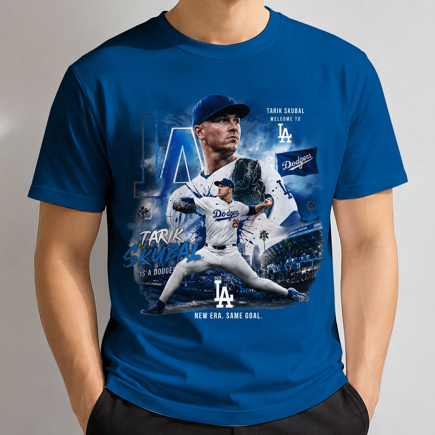 LAD Tarik Skubal Welcome To LA One Side Printed T-Shirt