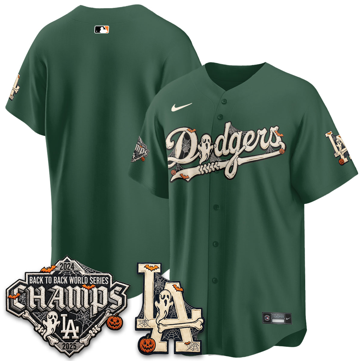 Los Angeles Dodgers Halloween 2026 Vapor Jersey - Stitched