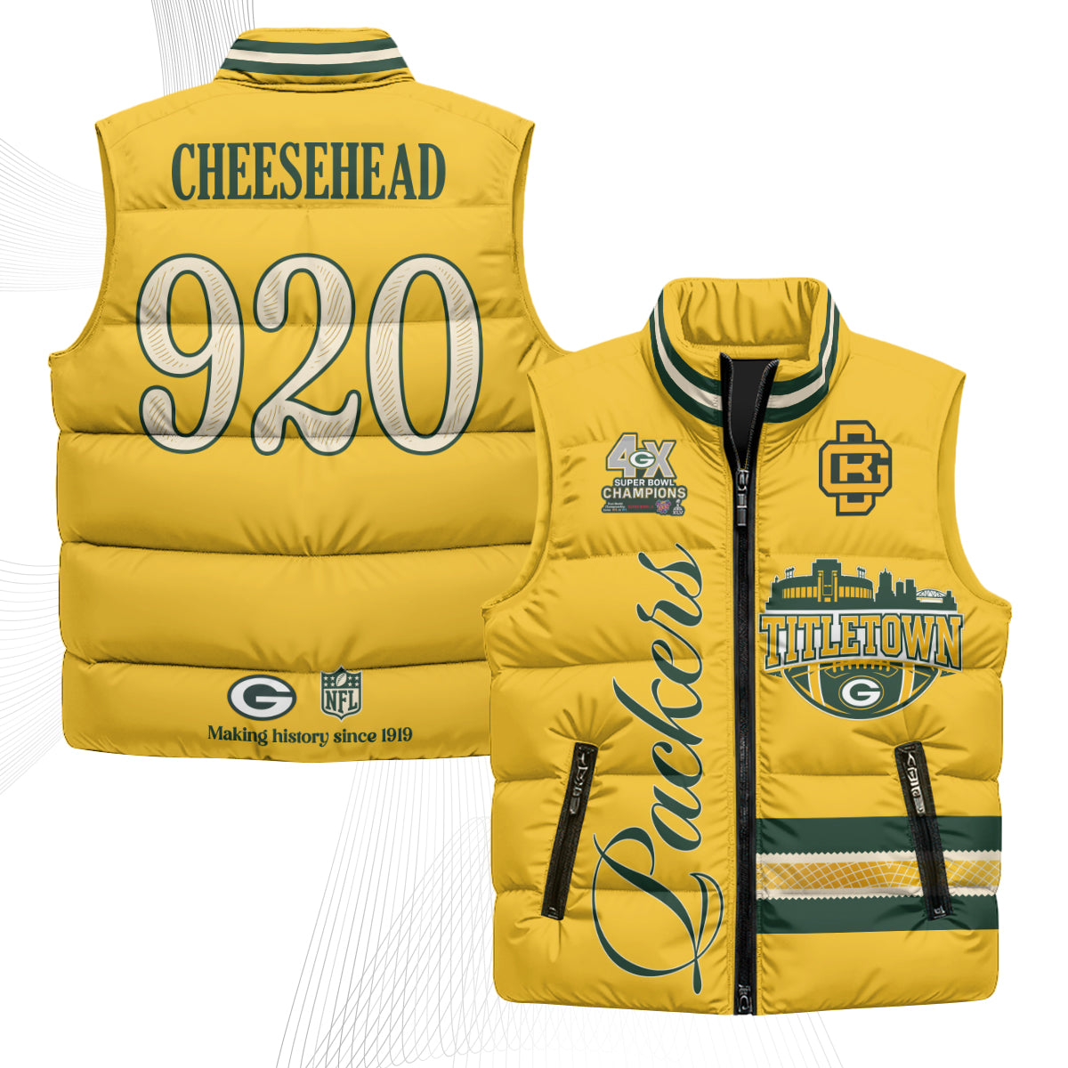 GB 2026 Rivalries Puffer Vest - Printed