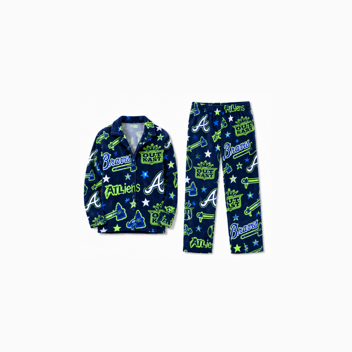 ATL x Outkast 30th Anniversary Flannel Pajama Set - Printed