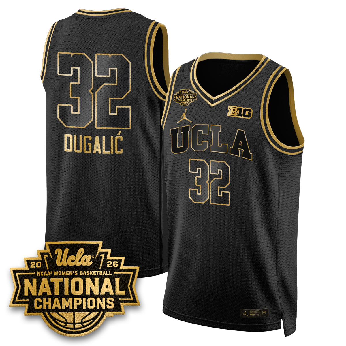 UCLA Women's Basketball National Champion 2026 Gear Limited Jersey - All Stitched