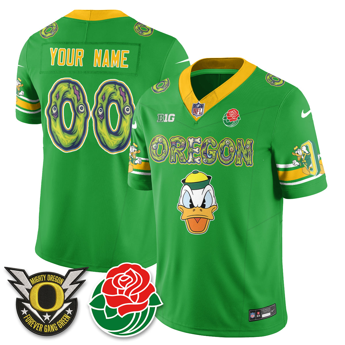 ORE Zombie Halloween Vapor Limited Custom Jersey - Stitched